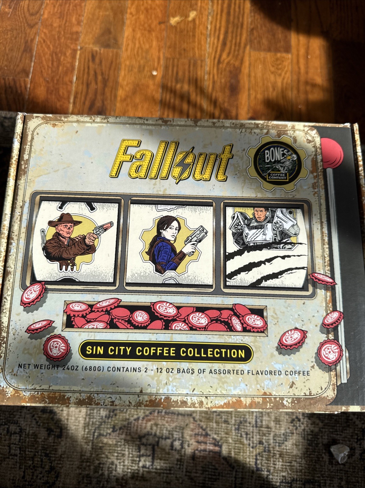 Bones Coffee Fallout Sin City Collection Whole Bean 2x12oz Limited Edition