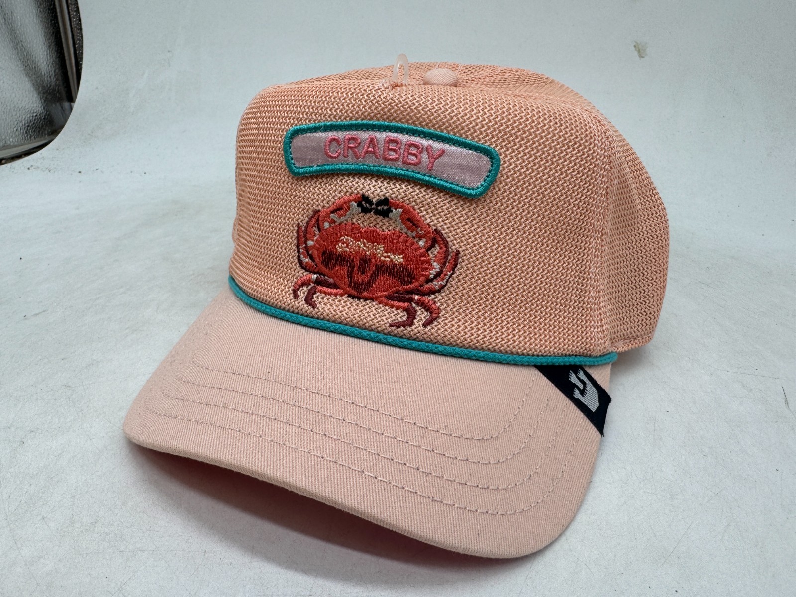 Goorin Bros. Salty Bather Trucker Hat Peach Animal Farm Cap Adjustable Snapback Goorin Bros. Salty Bather Trucker Hat Peach Animal Farm Cap Adjustable Snapback