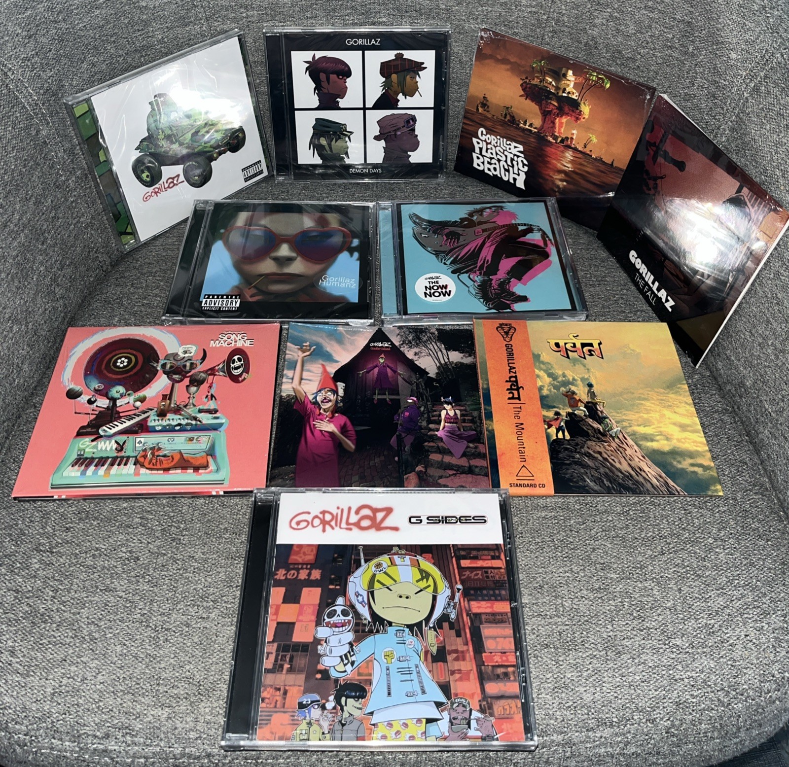 Gorillaz 10 CD Lot Demon, Beach, Fall, Humanz, Now, Song, Island, Mountain, Side Gorillaz 10 CD Lot Demon, Beach, Fall, Humanz, Now, Song, Island, Mountain, Side