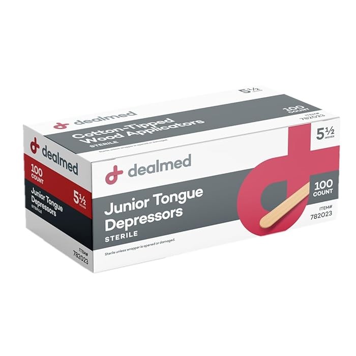 Dealmed Tongue Depressor, Sterile, Wood 5.5\ Dealmed Tongue Depressor, Sterile, Wood 5.5\