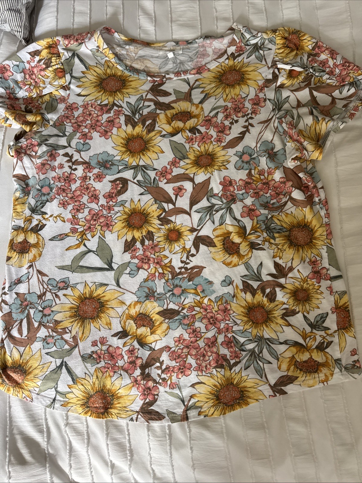 Maurice’s Women’s 0X Tulip Sleeve Floral Blouse Top