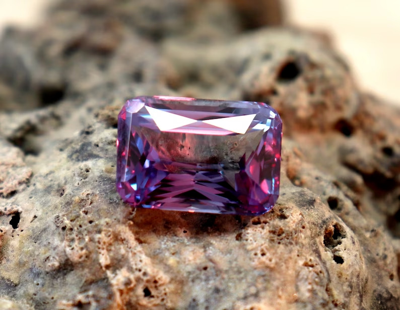 Natural Alexandrite Color Change 6.42 Ct CERTIFIED Emerald Cut Loose Gemstone