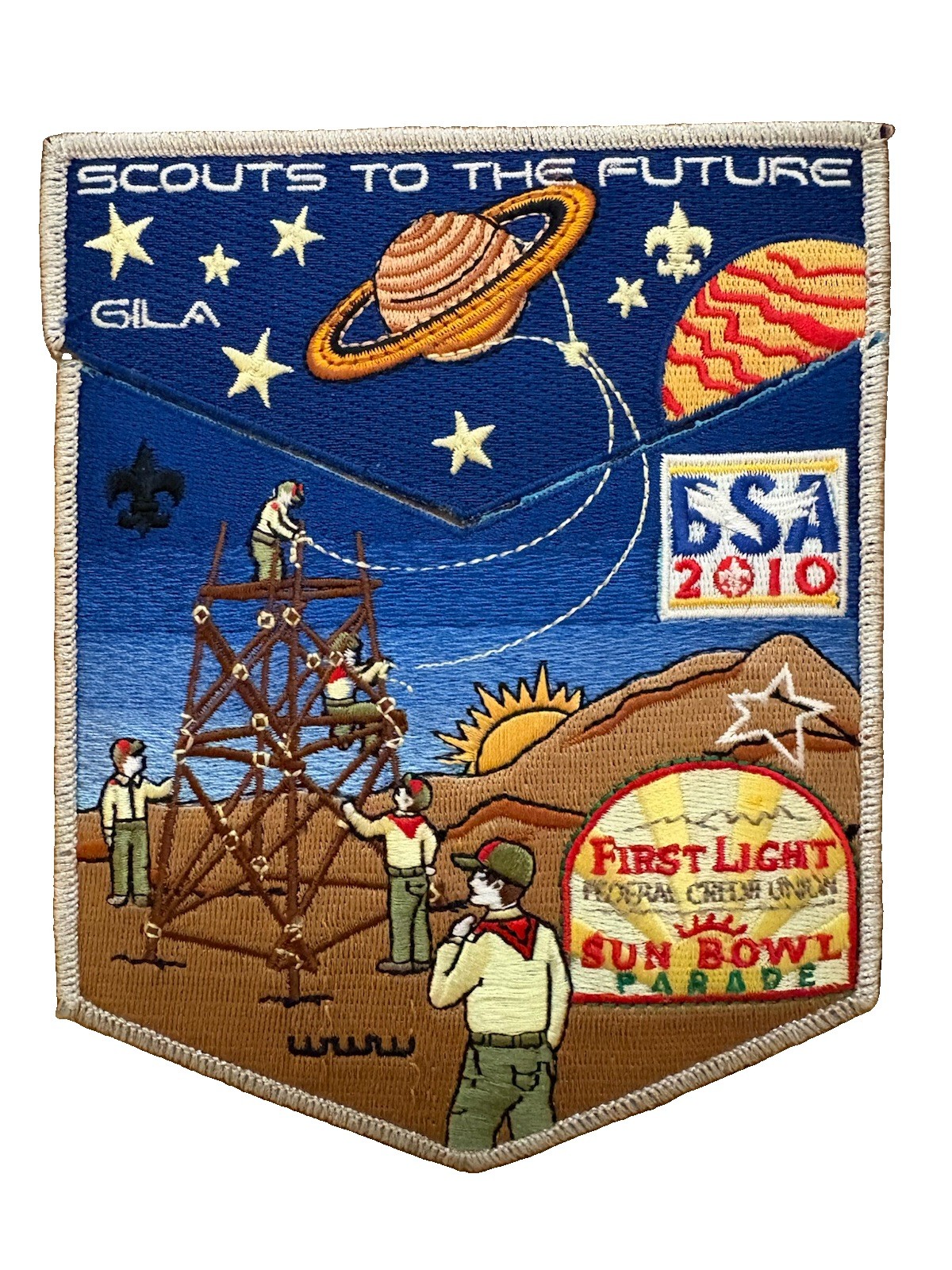 OA Gila Lodge 378 BSA 2010 Yucca Council Scouts To The Future 2 Patch Set Mint OA Gila Lodge 378 BSA 2010 Yucca Council Scouts To The Future 2 Patch Set Mint