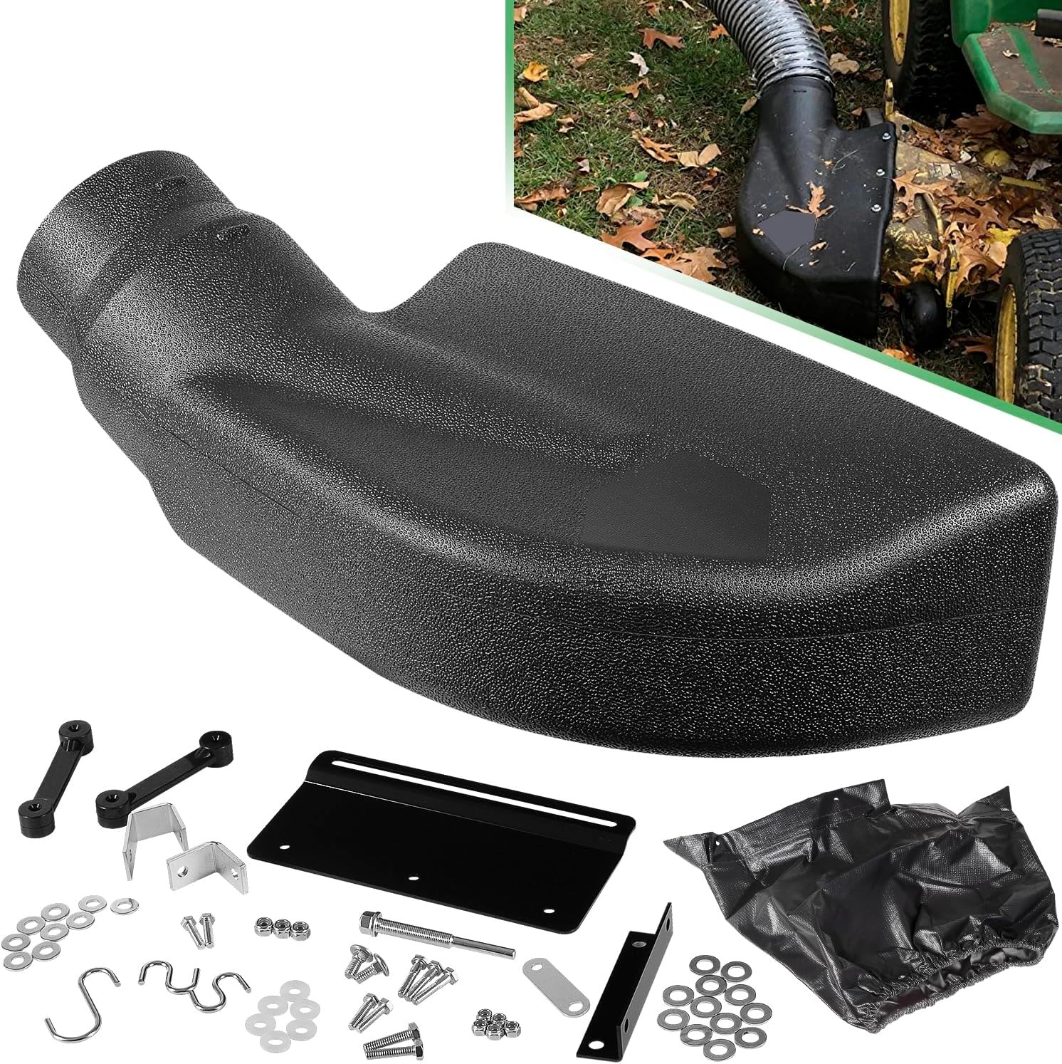 Lawn Vacuum Deck Adapter Kit for Agri-Fab Mow-N-Vac Leaf Vacuum Bagger 62468 Lawn Vacuum Deck Adapter Kit for Agri-Fab Mow-N-Vac Leaf Vacuum Bagger 62468
