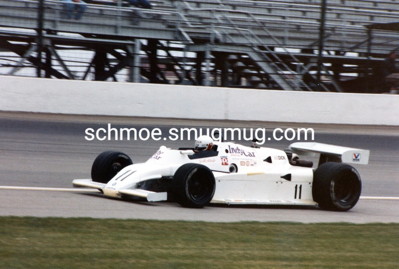 VINTAGE  RACING PHOTO; 1983 BILL ALSUP;  INDY 500; USAC INDY CAR, 3\