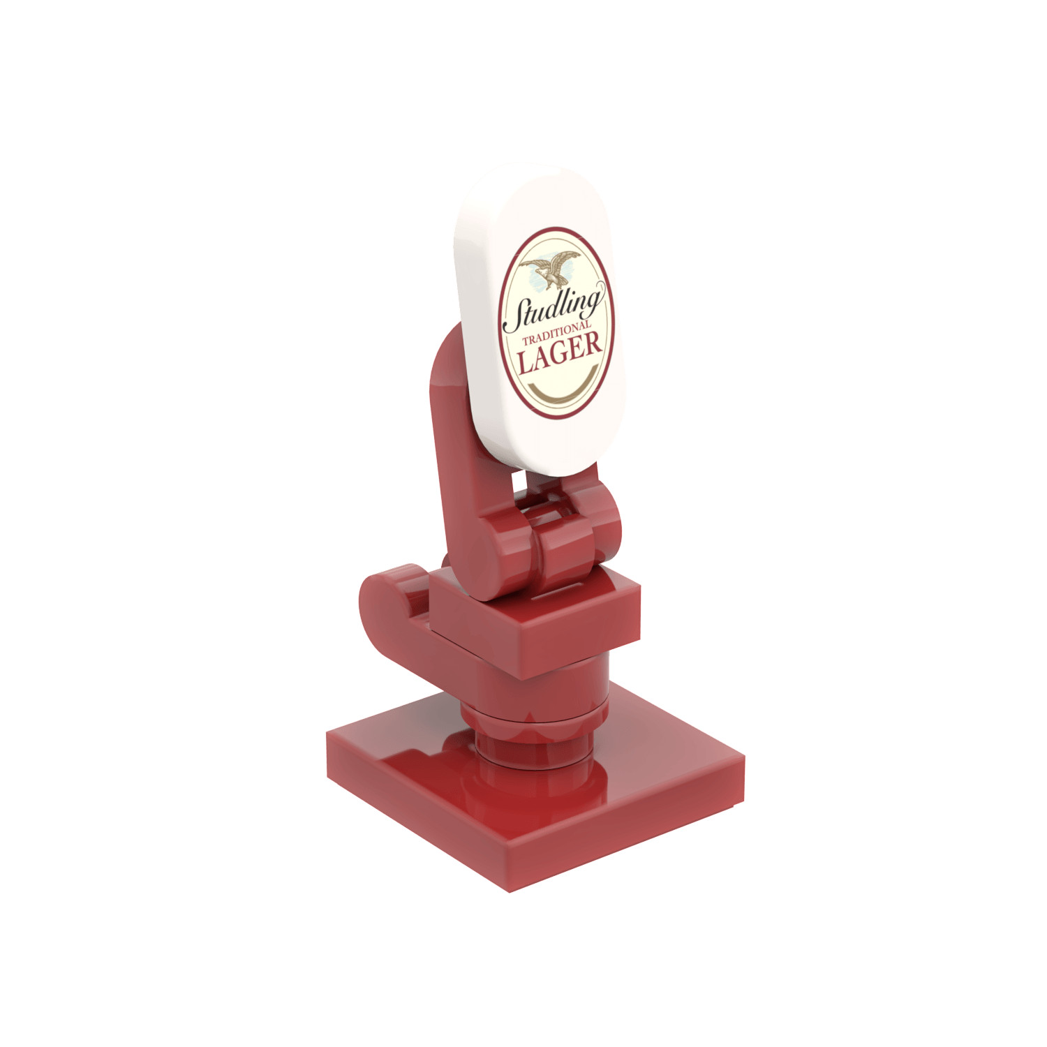 StudLing Lager Tap - Bar / Pub - Pint / Drink Custom Printed - Brick City - MOC