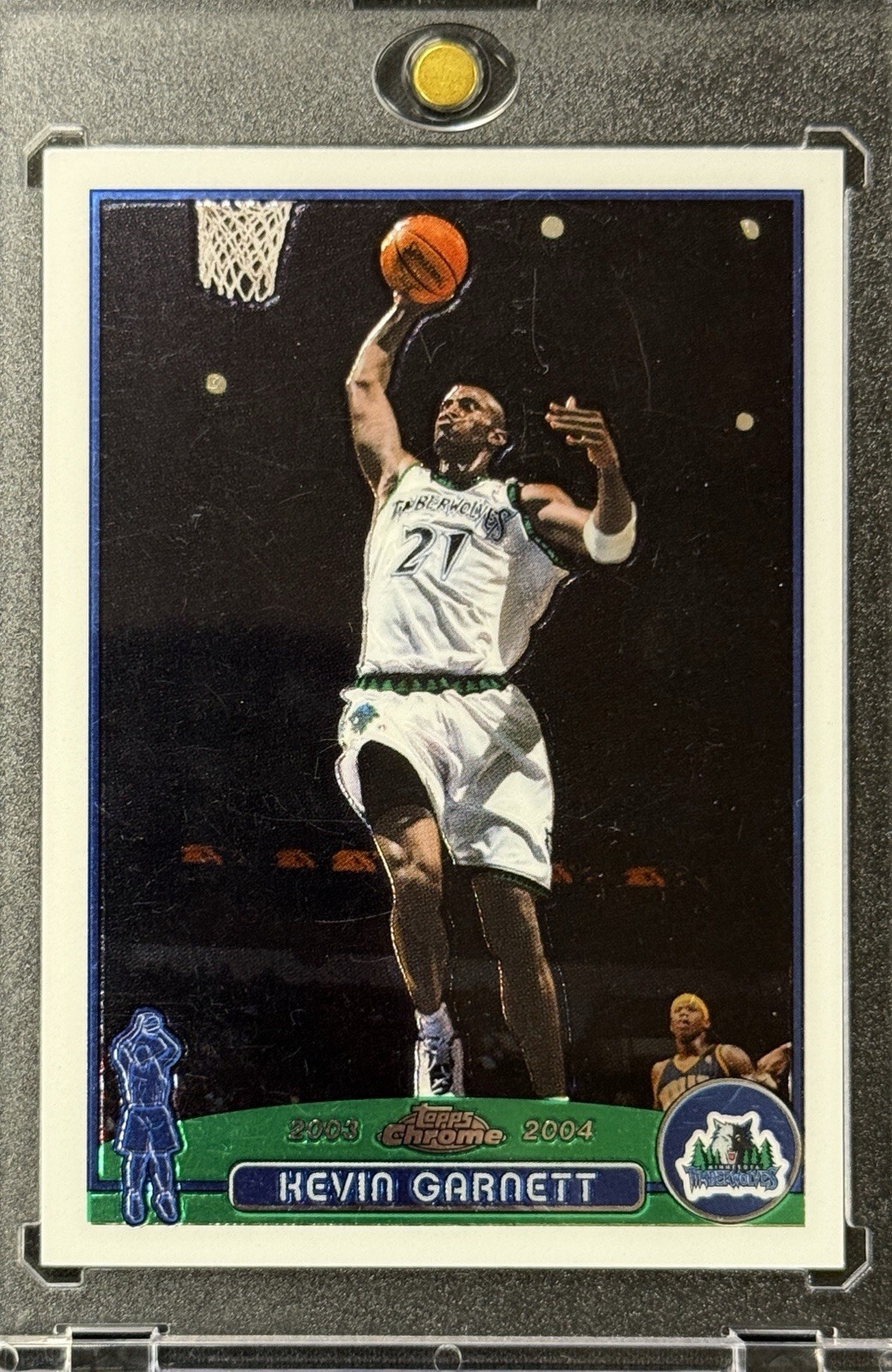 KEVIN GARNETT RARE CHROME TOPPS 2003 INVESTMENT CARD TWOLVES LEGEND GOAT MVP KEVIN GARNETT RARE CHROME TOPPS 2003 INVESTMENT CARD TWOLVES LEGEND GOAT MVP