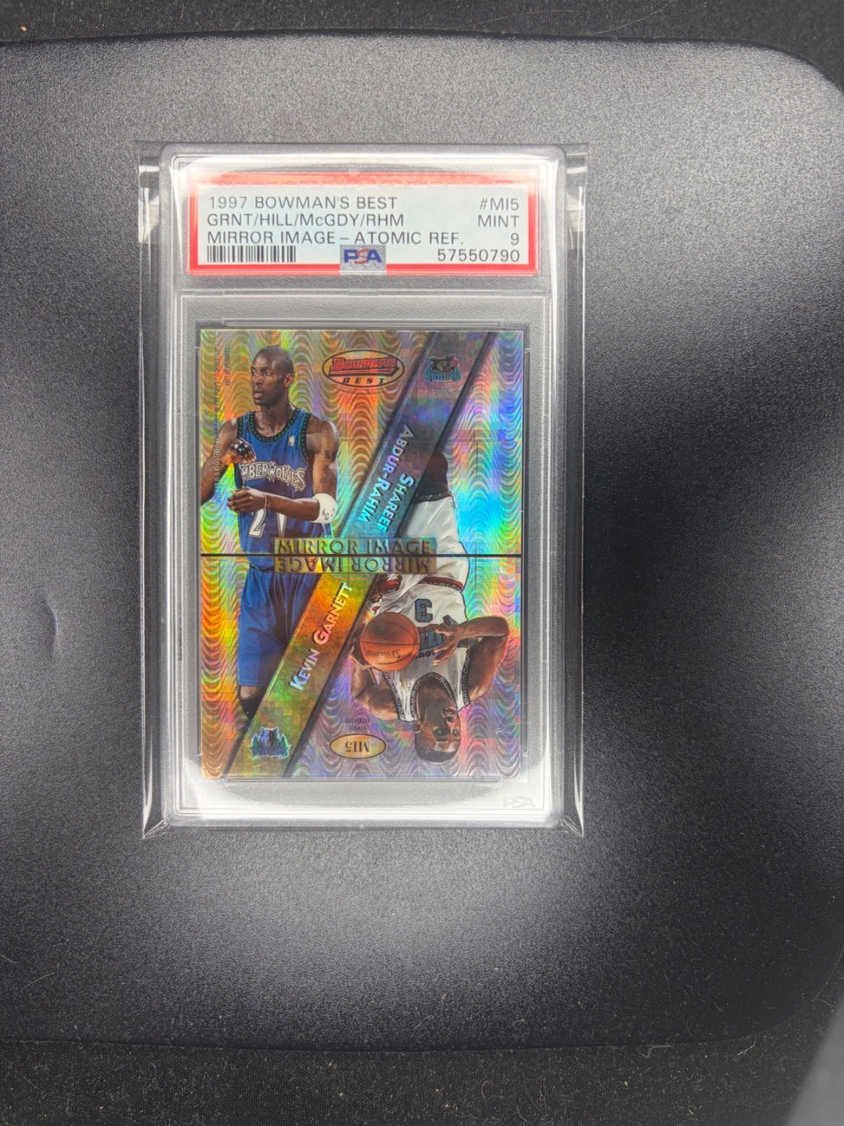 1997 Bowman’s Best #MI5 Garnett McGrady Hill Atomic Refractor RC PSA 9 Rare 1997 Bowman’s Best #MI5 Garnett McGrady Hill Atomic Refractor RC PSA 9 Rare