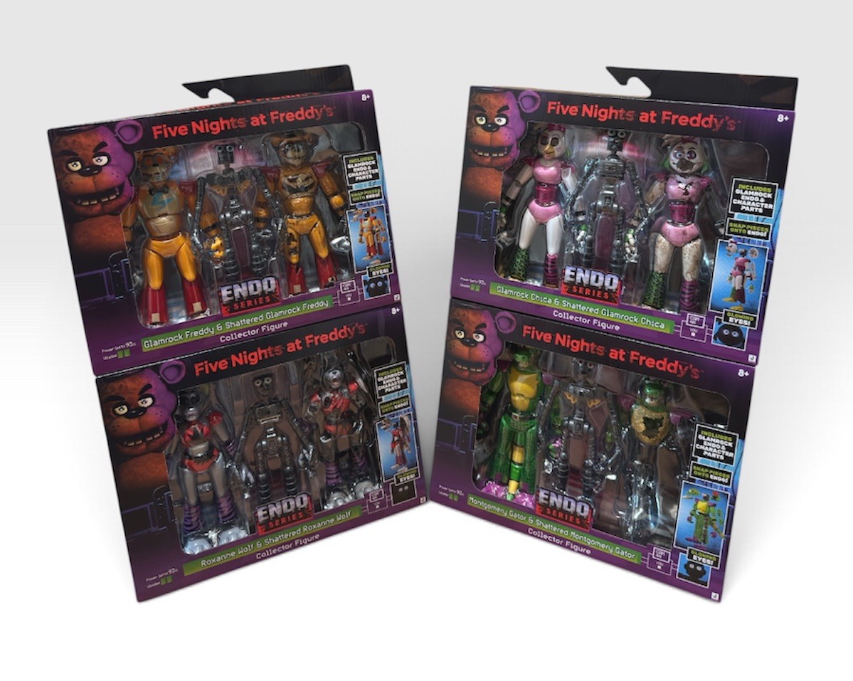 Five Nights at Freddy\'s FNAF Endo Series Complete Set of 4 Lot of 4 Five Nights at Freddy\'s FNAF Endo Series Complete Set of 4 Lot of 4