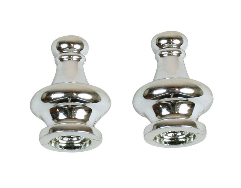 Jandorf 60103 Nickel Finish Decorative Flair Lamp Pyramid Finial 1-1/4 L in.