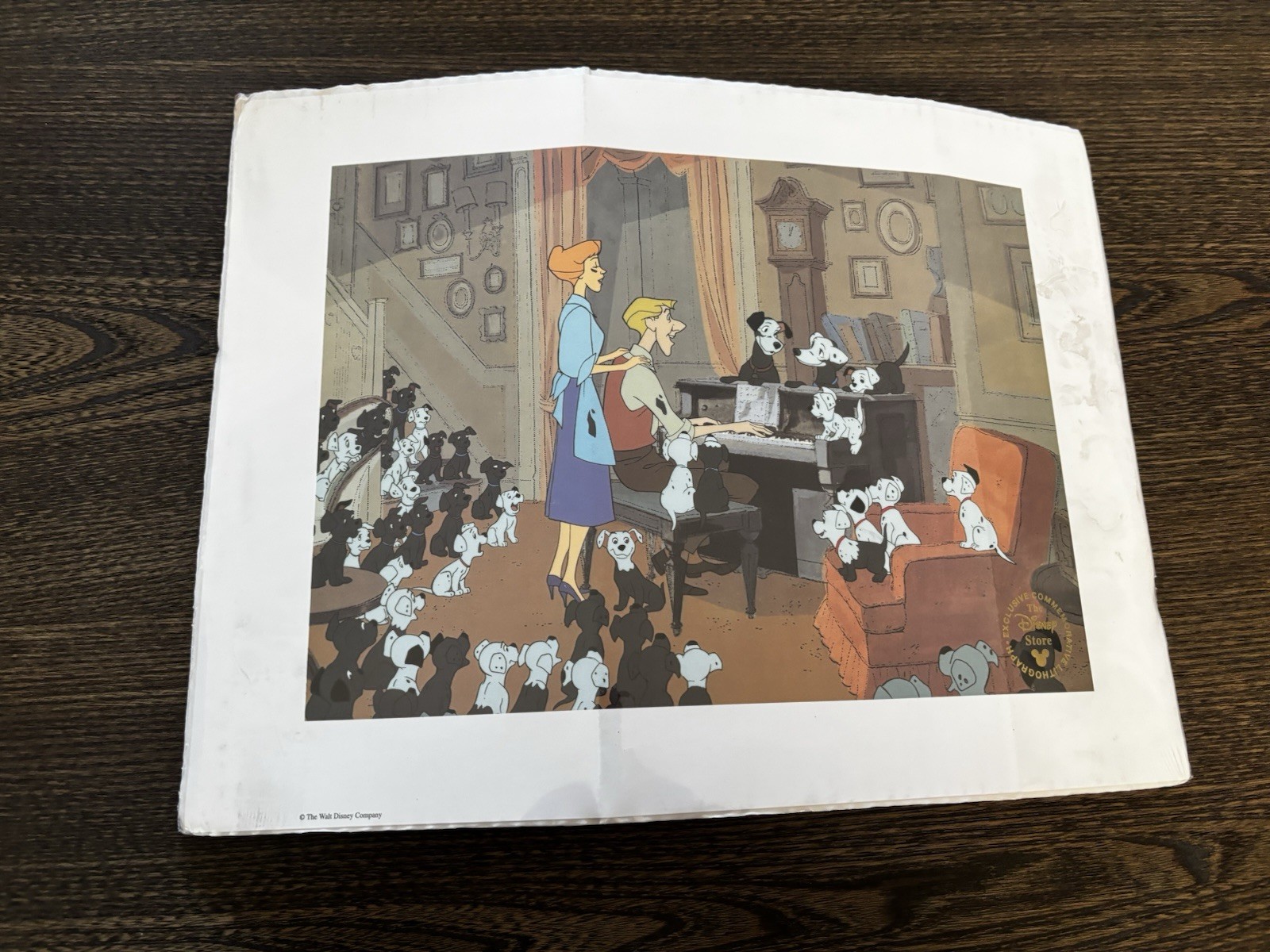 Disney 101 Dalmations Lithograph Commemorative Print Disney 101 Dalmations Lithograph Commemorative Print