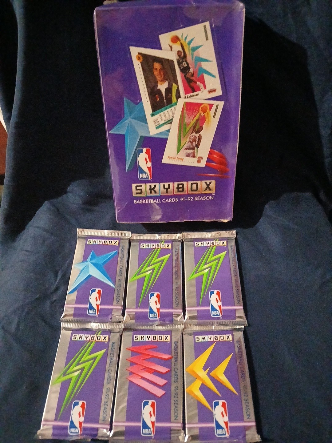 1991-92 NBA Skybox -Basketball - Factory Sealed Pack Lot Of 6 Packs 1991-92 NBA Skybox -Basketball - Factory Sealed Pack Lot Of 6 Packs