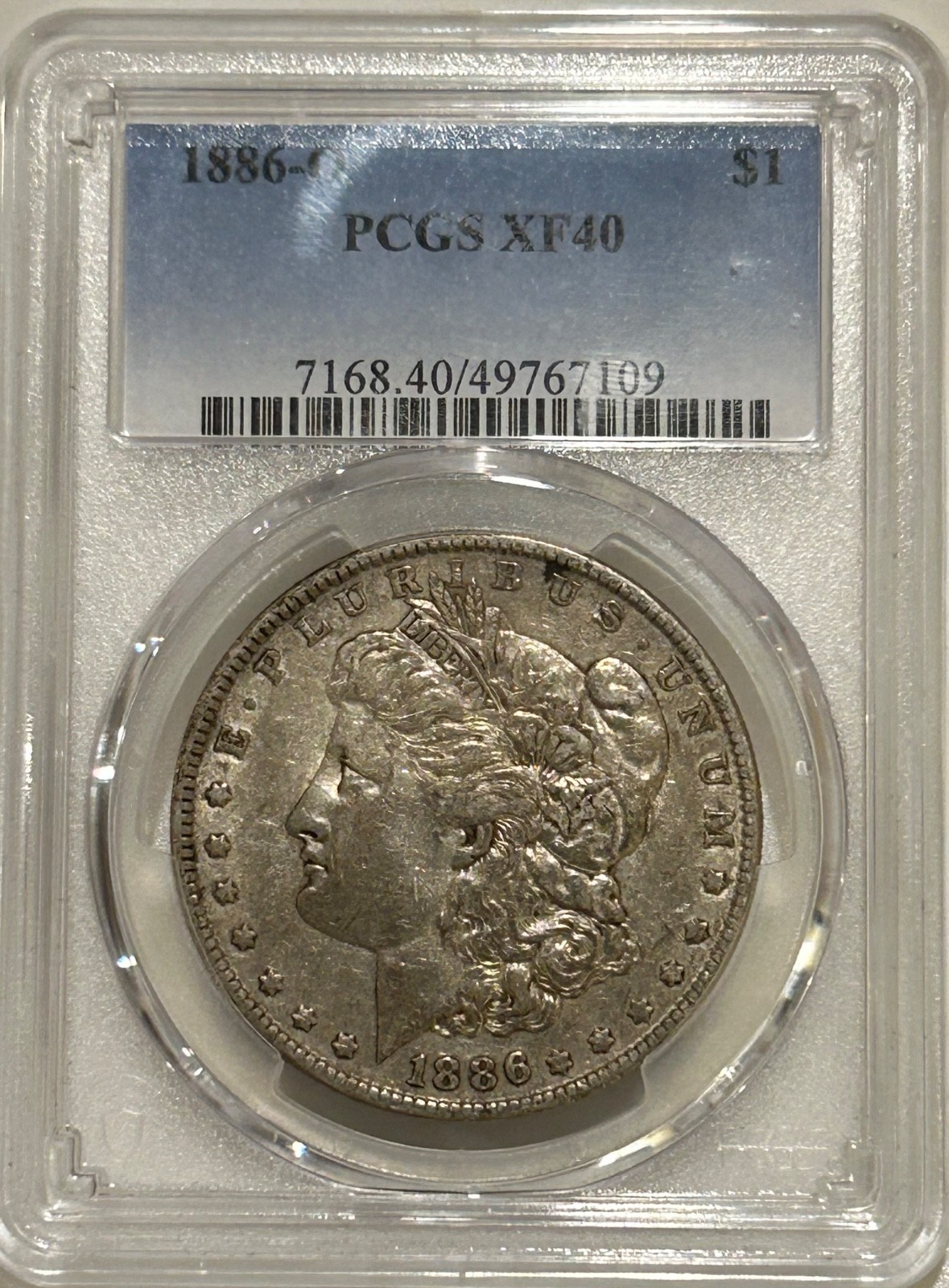 1886 O Morgan Silver Dollar PCGS XF40 Tougher Date Morgan/Nice Original Patina 1886 O Morgan Silver Dollar PCGS XF40 Tougher Date Morgan/Nice Original Patina