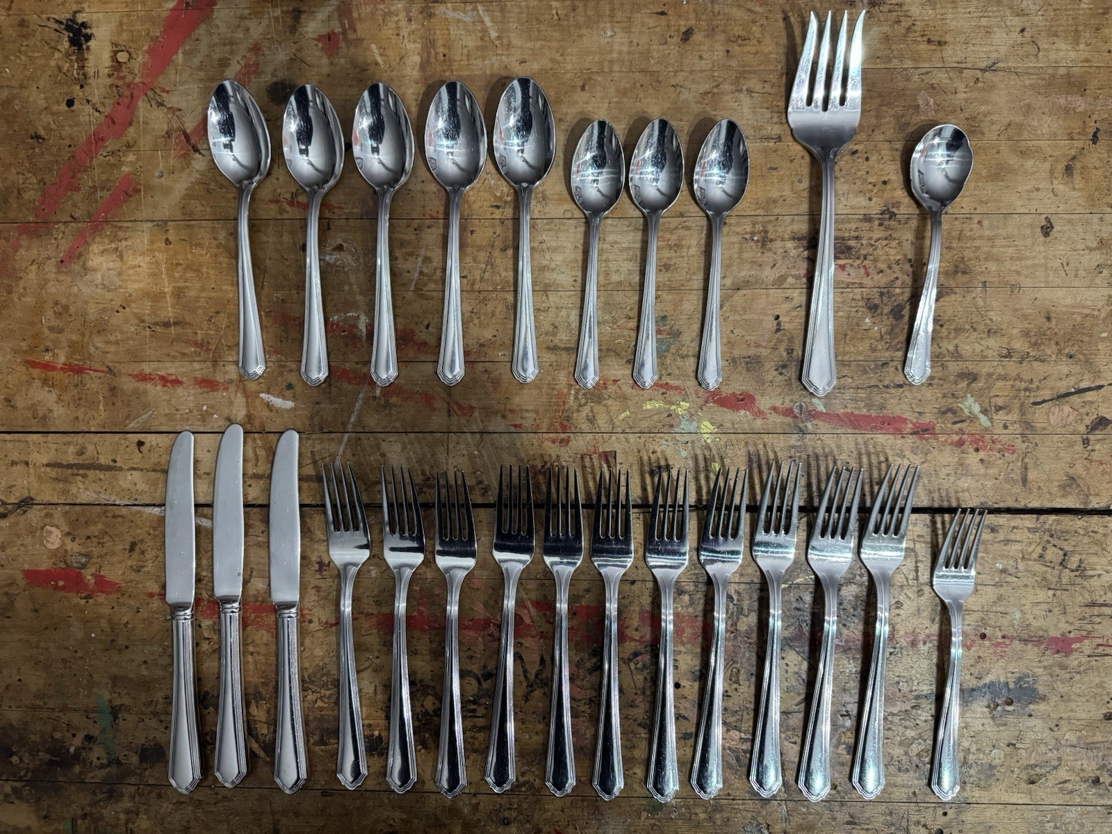 Lenox “Archway” 18/10 Stainless Flatware (set Of 25)