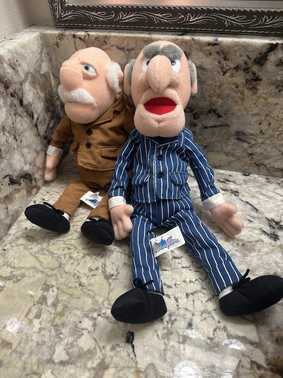 Muppet Vision 3D Statler And Waldorf Plush Toys Jim Henson Vinage NWT RARE
