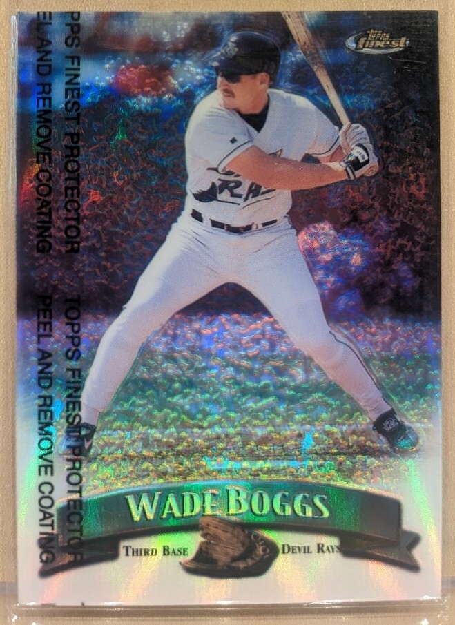 1998 Topps Finest REFRACTOR #158 Wade Boggs HOF RARE ICONIC PARALLEL 1998 Topps Finest REFRACTOR #158 Wade Boggs HOF RARE ICONIC PARALLEL