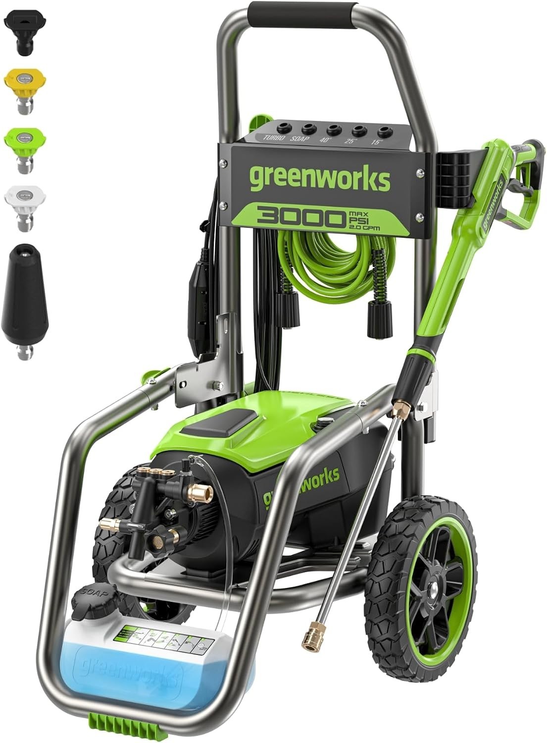 Greenworks 3000 PSI 2.0 GPM Electric Pressure Washer Brushless GPW3002A