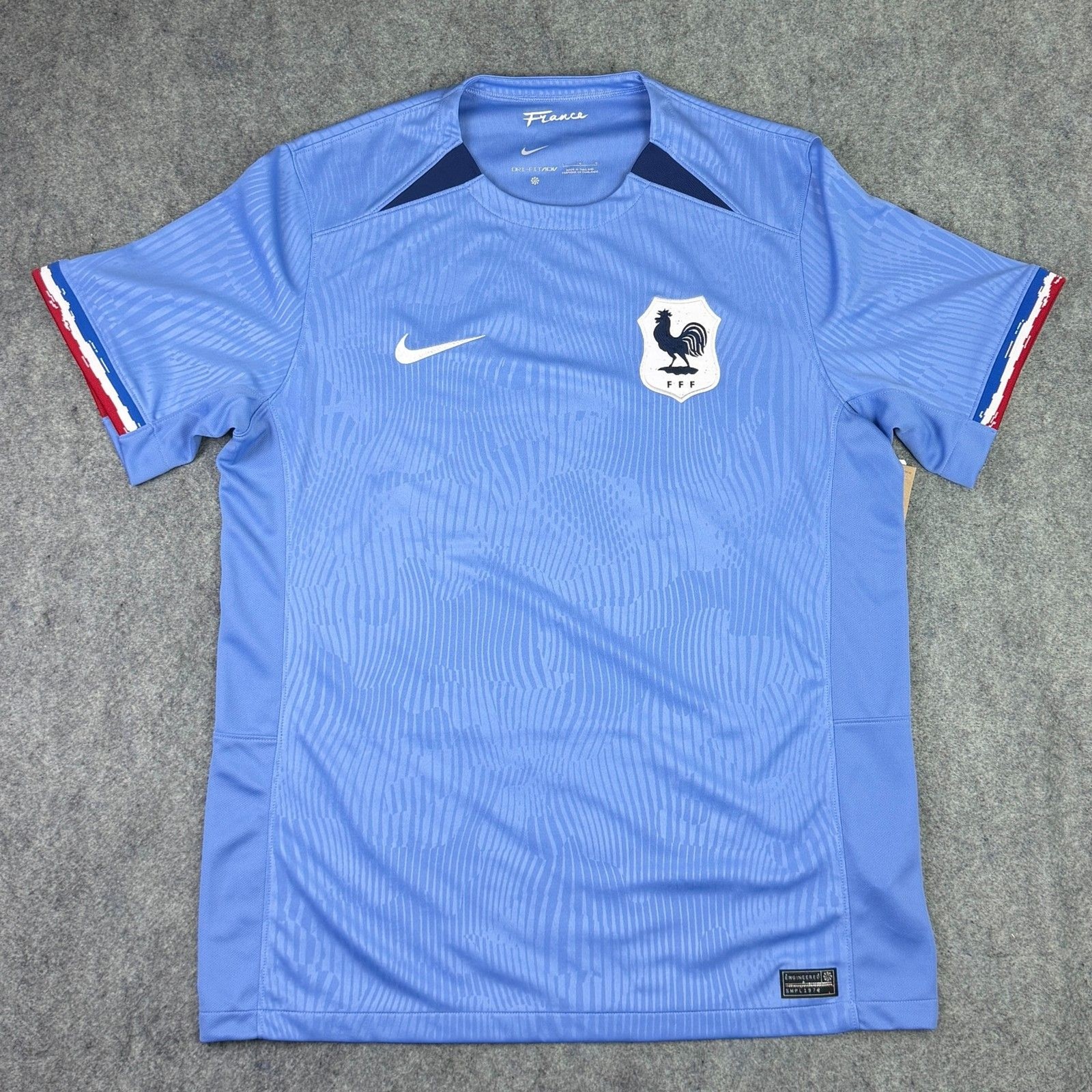 Men's Nike France FFF 2023 Stadium Home Jersey Dri-FIT ADV DR3962-450 Sample Men's Nike France FFF 2023 Stadium Home Jersey Dri-FIT ADV DR3962-450 Sample