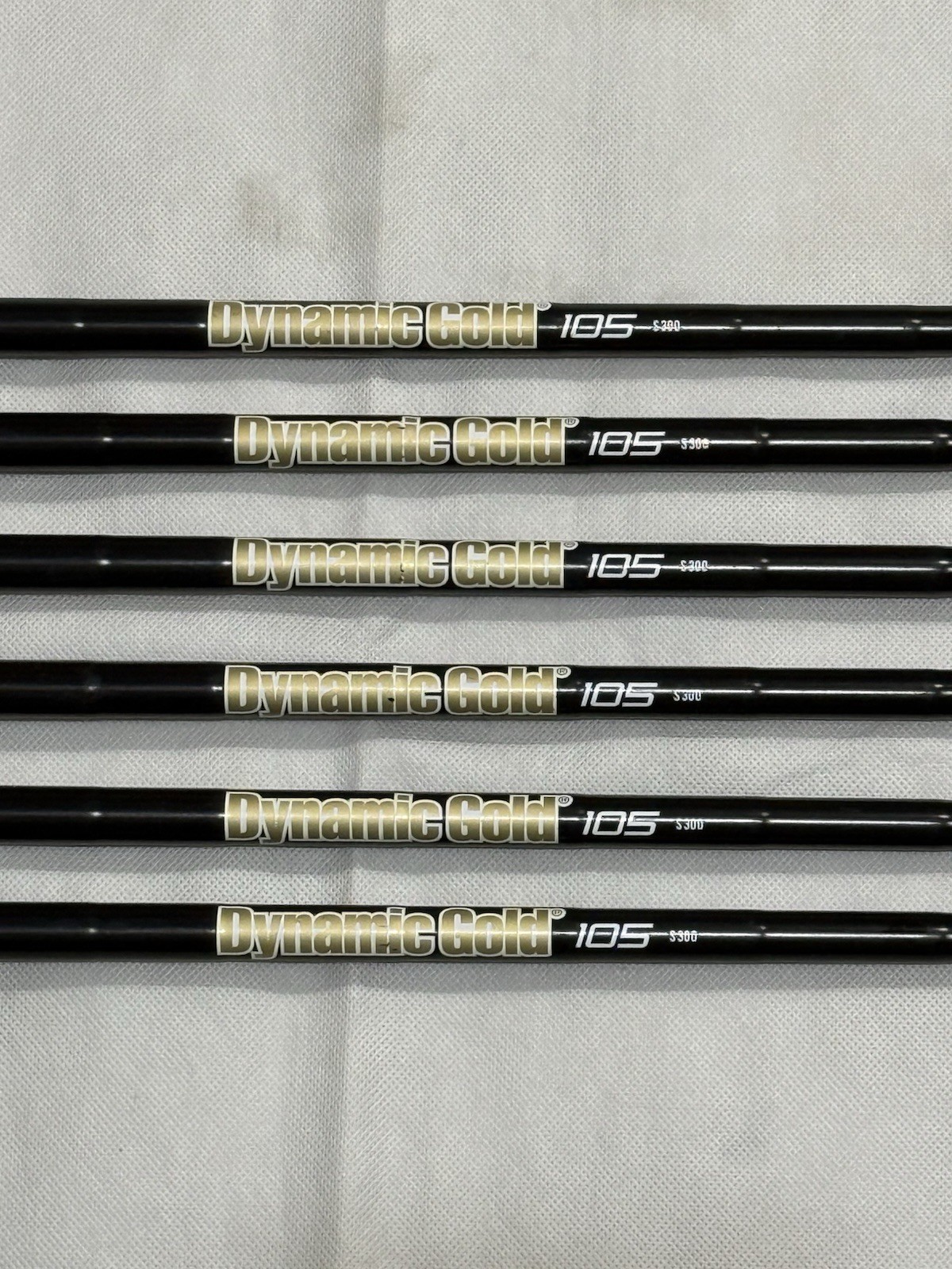 ⚫️ DYNAMIC GOLD BLACK ONYX IRON SHAFT SET - RARE SET OF IRON SHAFTS - WOW ⚫️