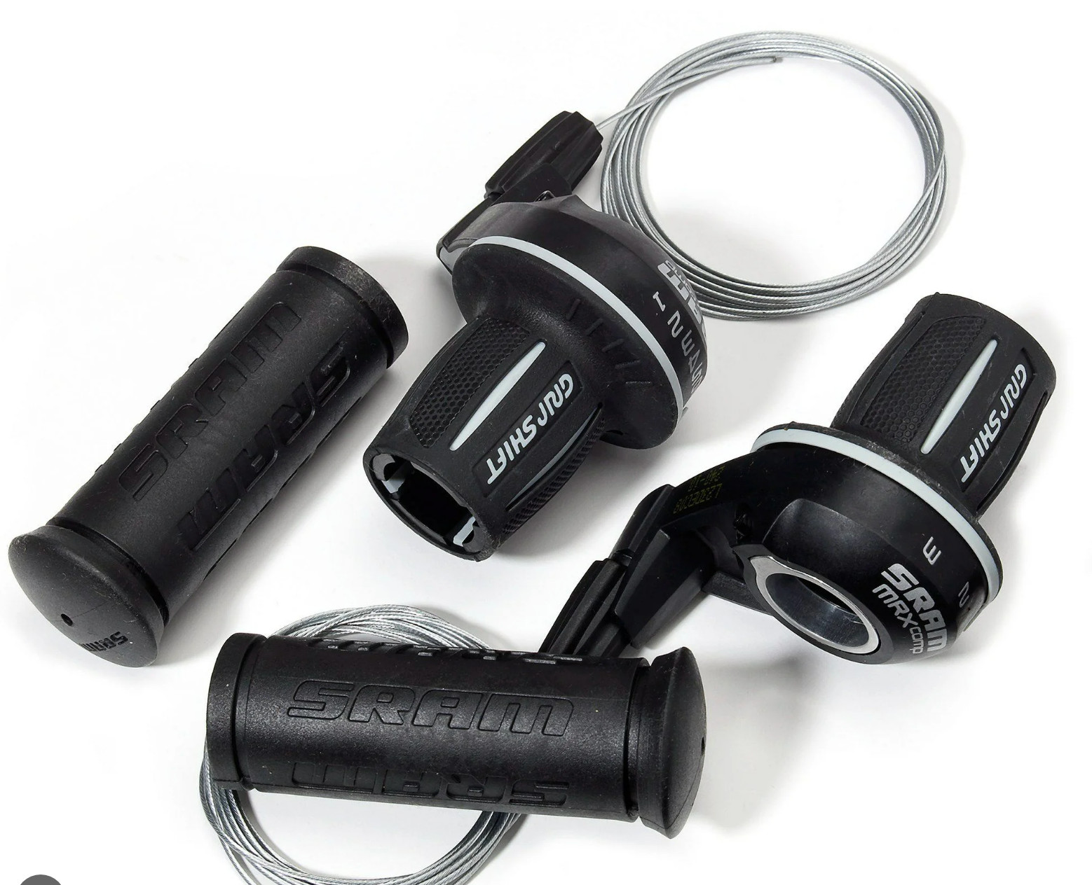 SRAM MRX Comp Twist Grip Front & Rear Shifter Set 3 X 7 Speed Grips/Wires SRAM MRX Comp Twist Grip Front & Rear Shifter Set 3 X 7 Speed Grips/Wires