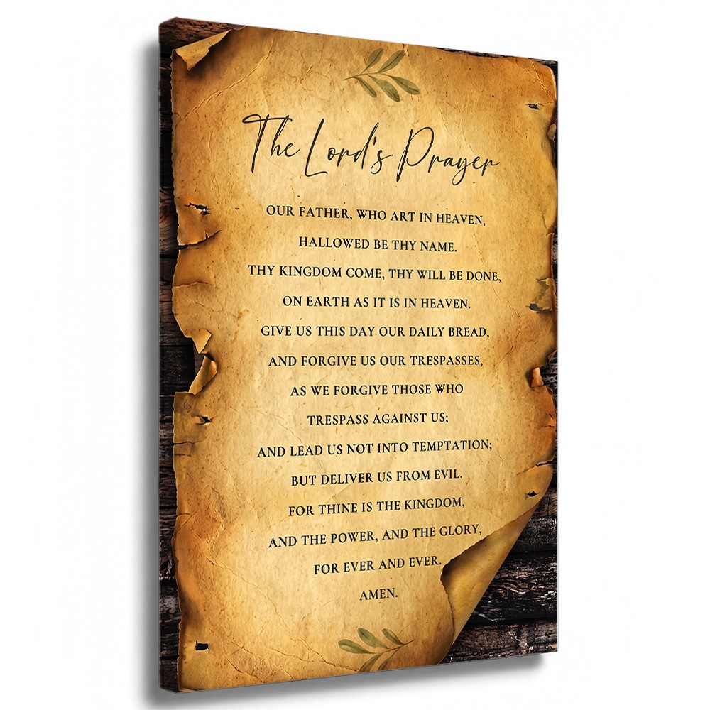 The Lords Scripture Wall Art Prayer Poster Our Father\'s Prayer Bible Verses Wall