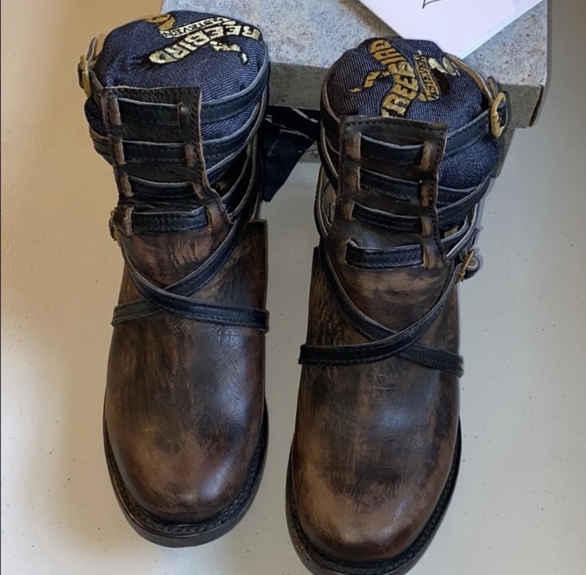 Freebird by Steven Stair Ankle Boots. Size 7. New In Box. Brown Leather. Freebird by Steven Stair Ankle Boots. Size 7. New In Box. Brown Leather.