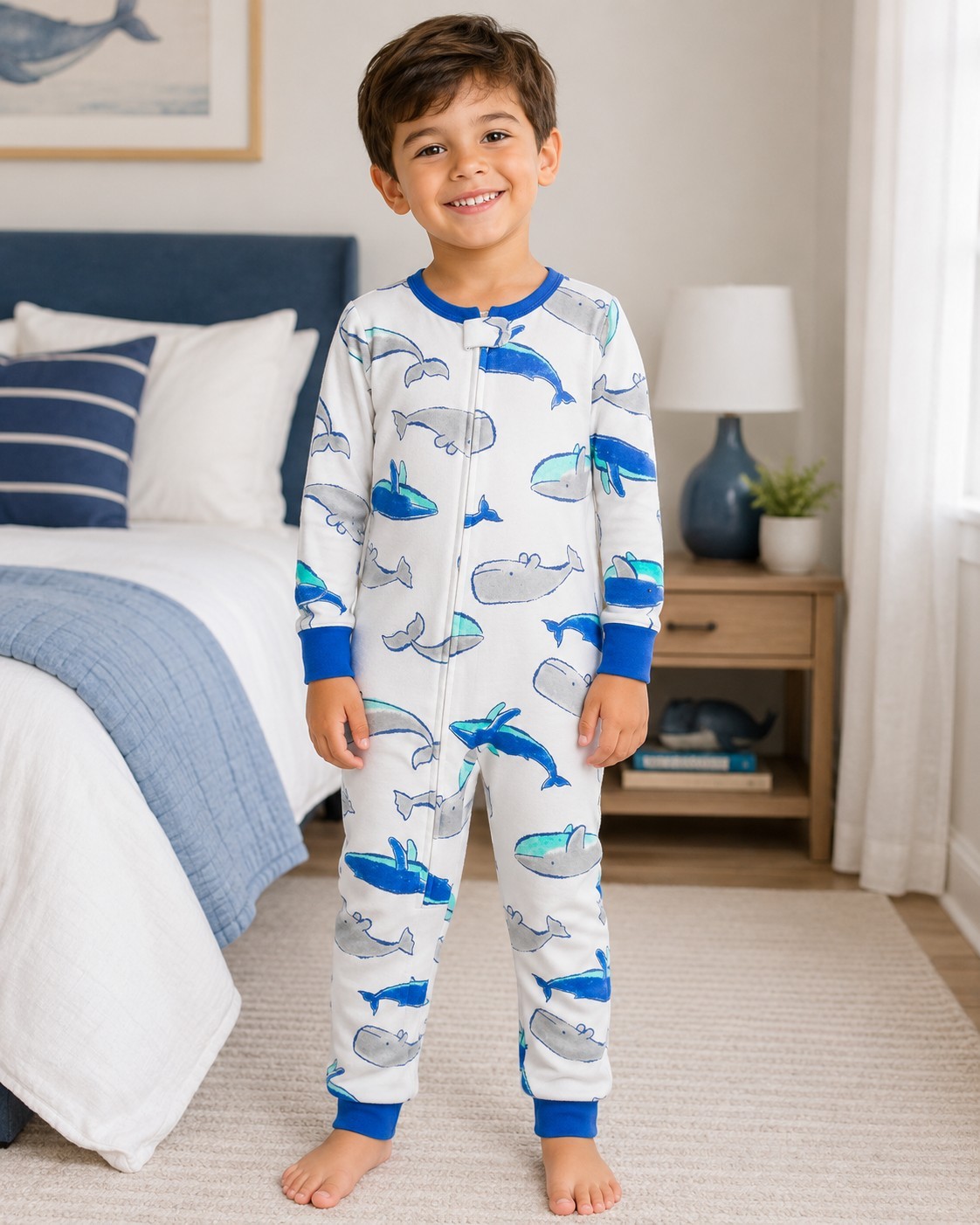 Carter\'s Toddler boys\' 1-Piece Whale 100% Snug Fit Cotton Footless PJs 5T Carter\'s Toddler boys\' 1-Piece Whale 100% Snug Fit Cotton Footless PJs 5T
