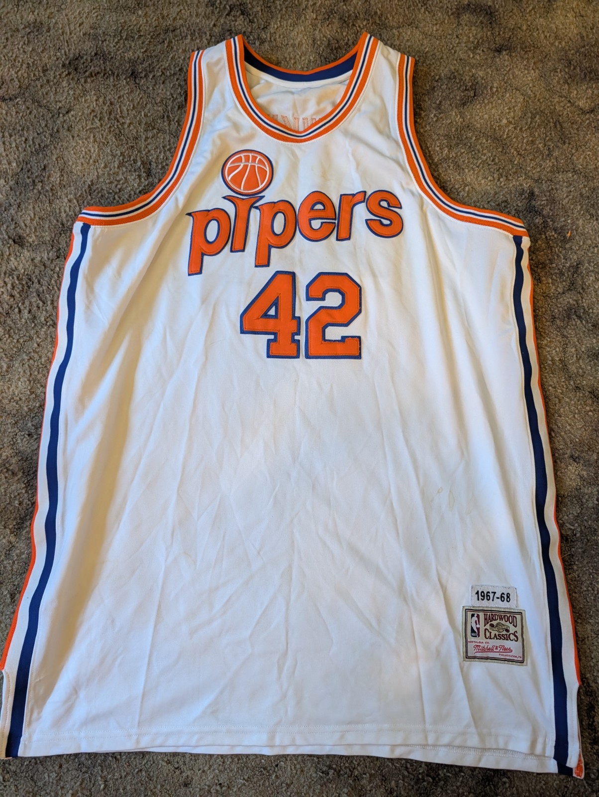 Vintage Connie Hawkins Pittsburgh Pipers ABA Mitchell & Ness Jersey Vintage Connie Hawkins Pittsburgh Pipers ABA Mitchell & Ness Jersey