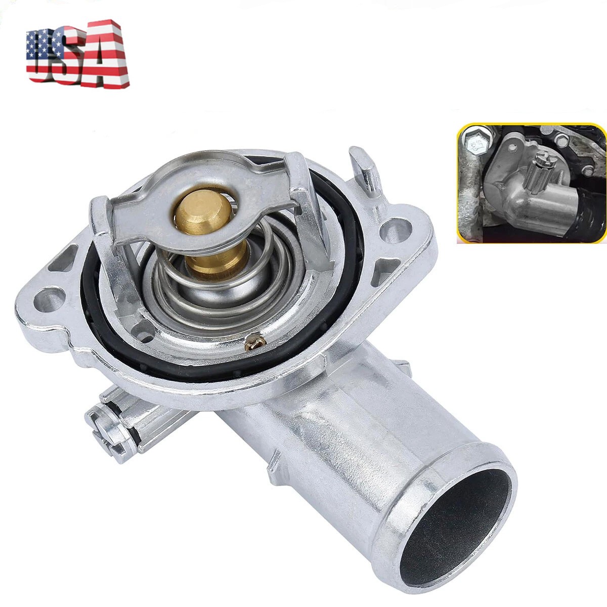 New Aluminium Engine Coolant Thermostat For Dodge Grand Caravan 3.6L 2011 -2019