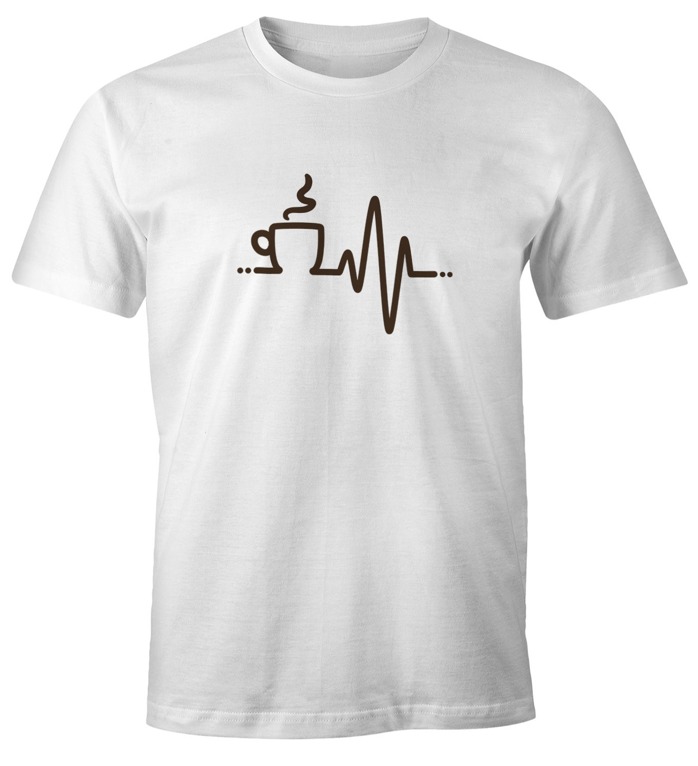 Men\'s T-Shirt heartbeat coffee heart frequency shirt coffee drinker coffee lover