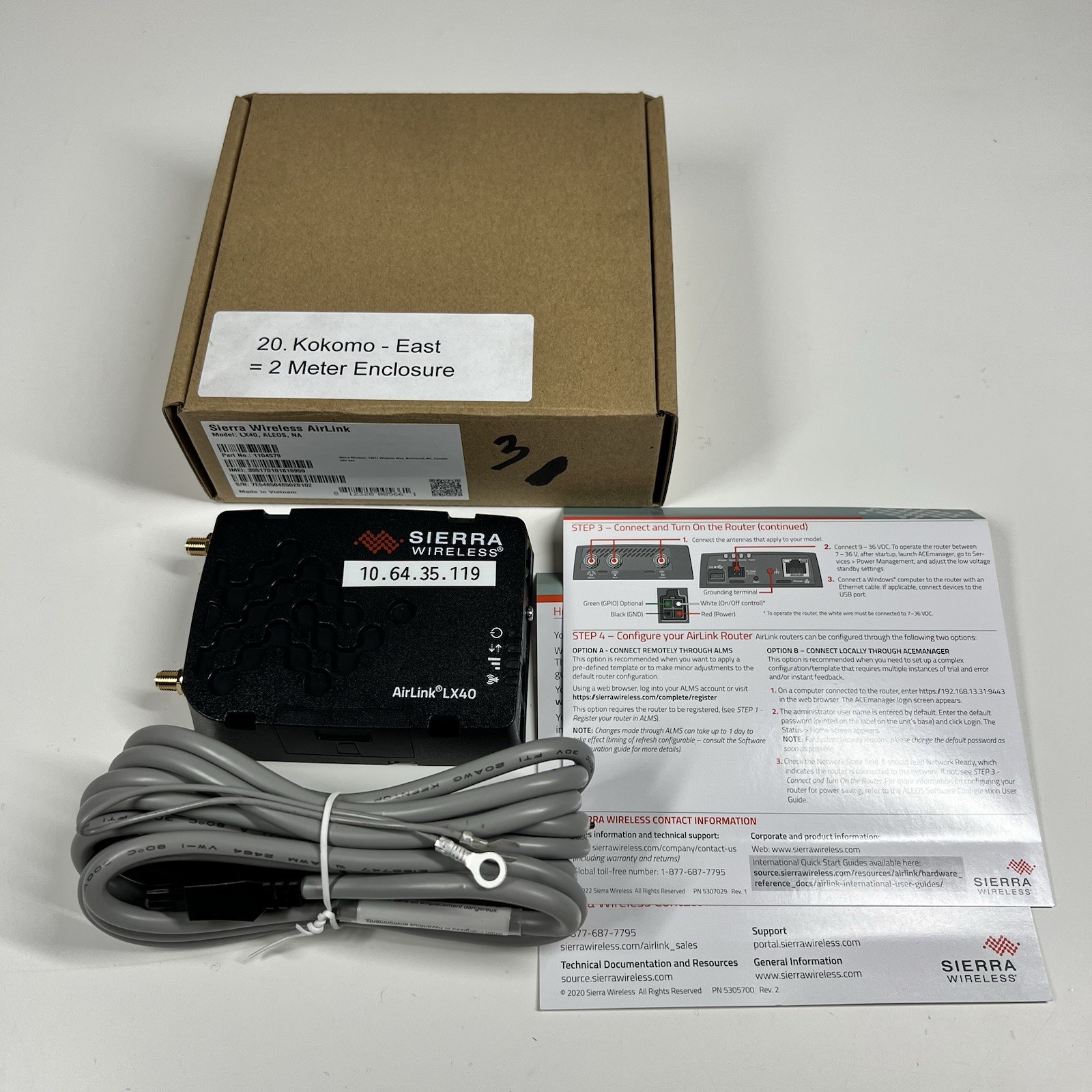 Sierra Wireless AirLink LX40 LTE Router Aleos NA New In Box Sierra Wireless AirLink LX40 LTE Router Aleos NA New In Box
