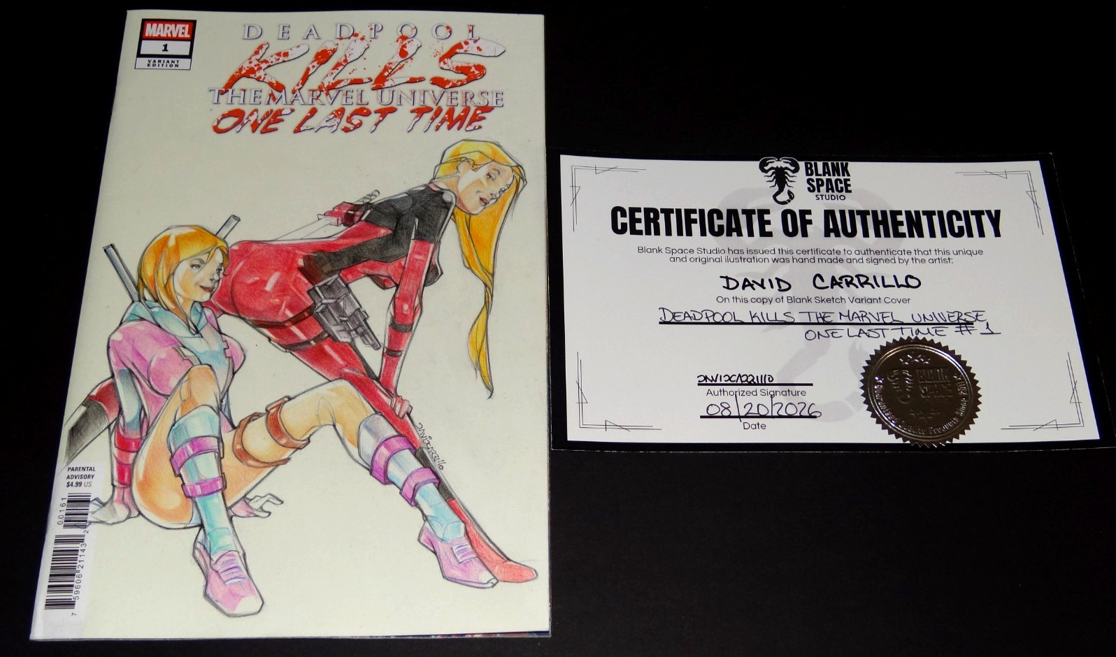 DEADPOOL KILLS THE MARVEL UNIVERSE ONE LAST TIME #1 SKETCH VARIANT (2025 MARVEL) DEADPOOL KILLS THE MARVEL UNIVERSE ONE LAST TIME #1 SKETCH VARIANT (2025 MARVEL)