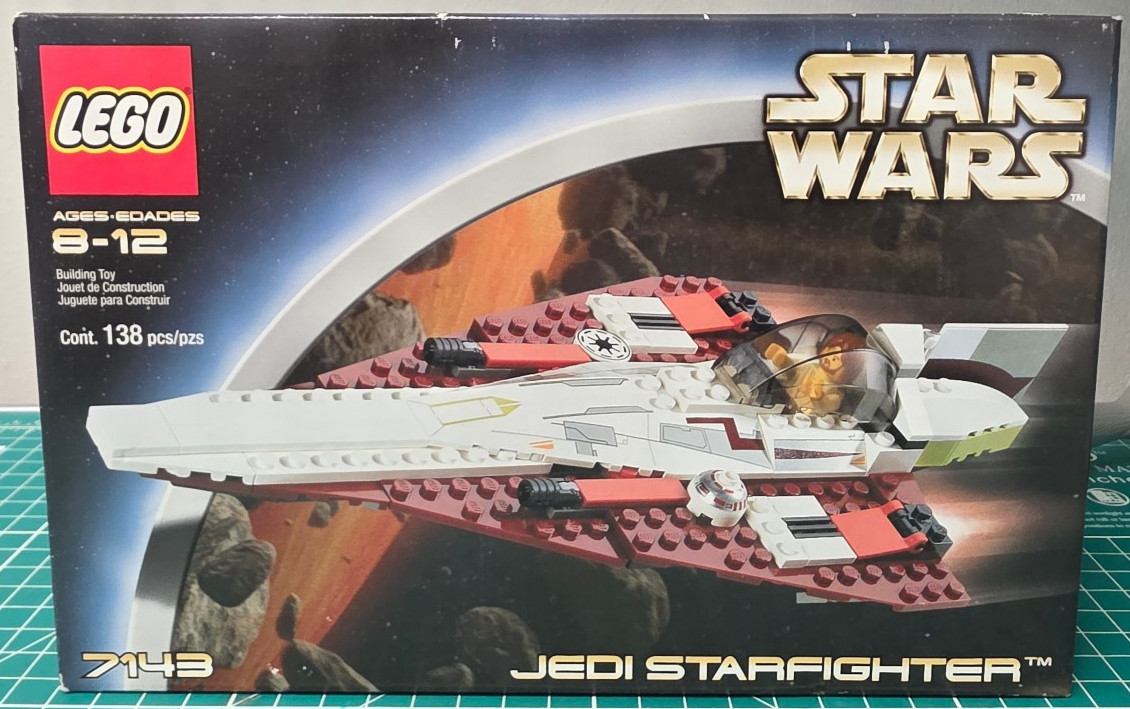Vtg 2002 Lego Star Wars Jedi Starfighter #7143 - Retired - Brand New - SEALED Vtg 2002 Lego Star Wars Jedi Starfighter #7143 - Retired - Brand New - SEALED