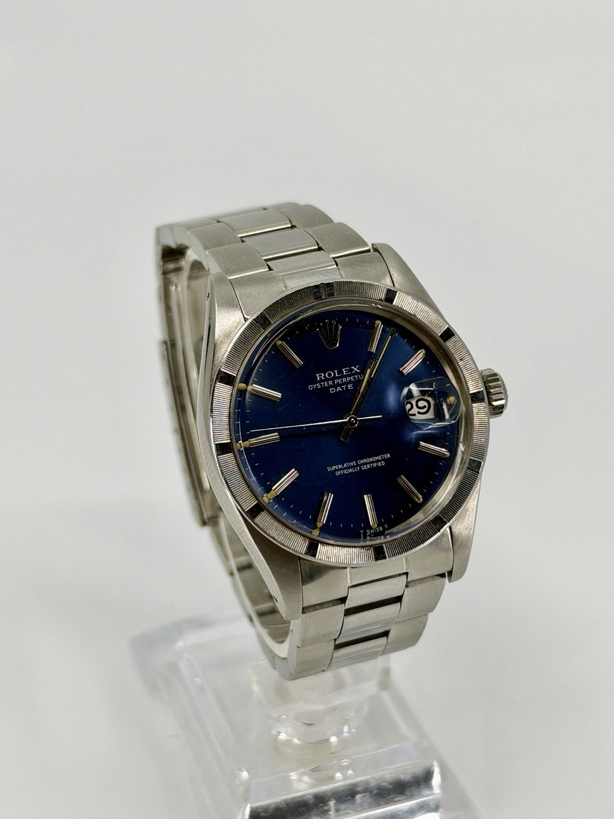 Rolex Oyster Perpetual Date Automatic Date Blue Dial Stainless Steel Bracelet