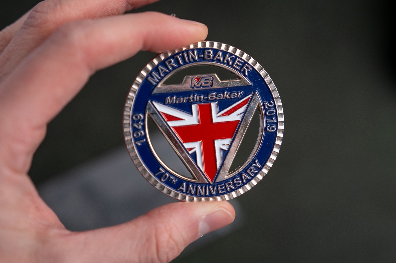 Martin Baker Challenge Coin 70th Anniversary 1949-2019 Martin Baker Challenge Coin 70th Anniversary 1949-2019