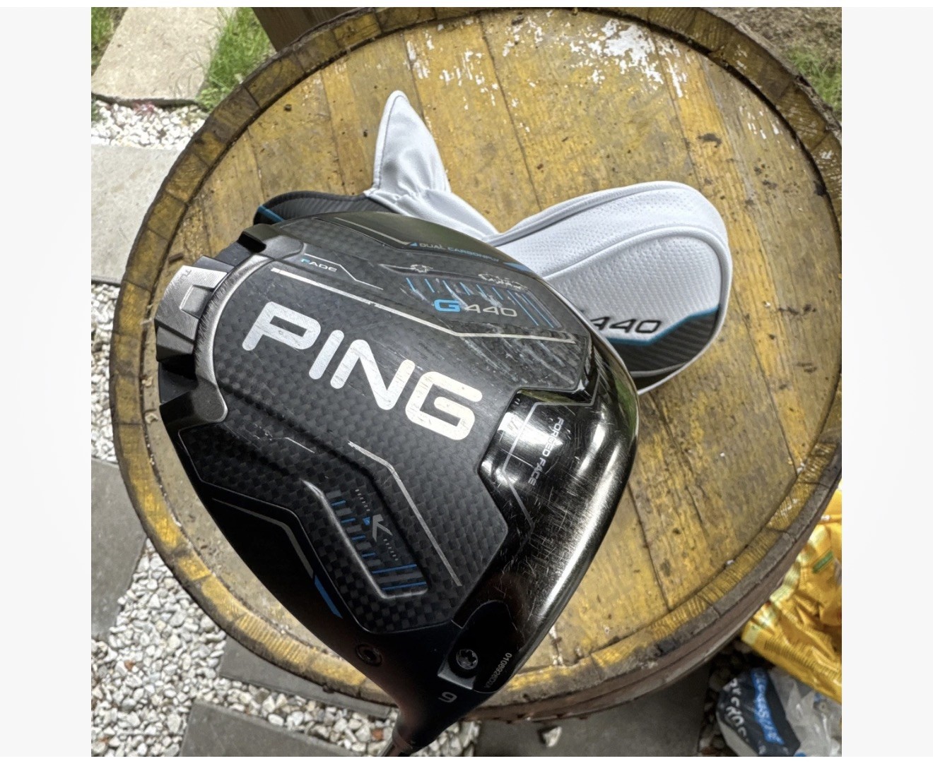 Ping G 440 K Driver 9 Degree  with upgraded Hzrdus Rex Smoke Stiff with HC 
