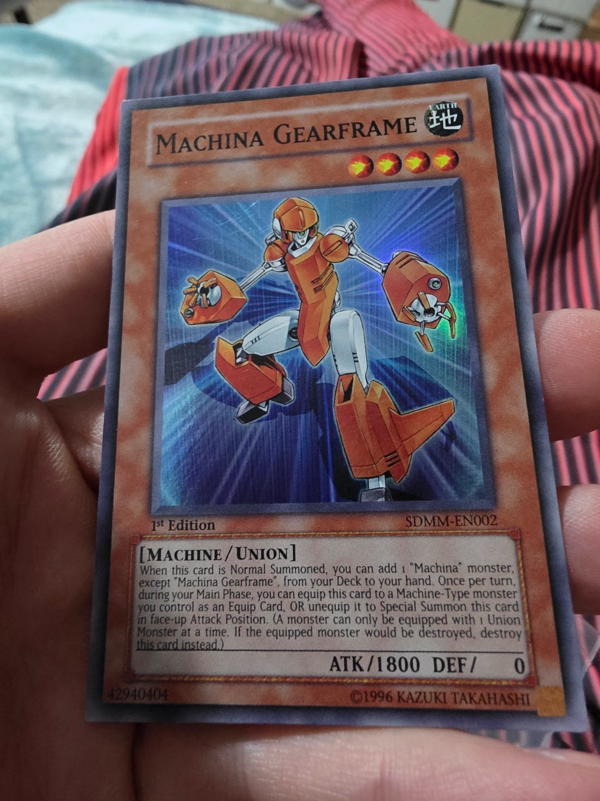 Machina Gearframe SDMM-EN002 Super Rare 1st Edition Yu-Gi-Oh LP