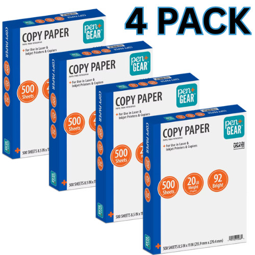 HP Copy & Print20 Printer Paper 20 lb 8.5 x 11, 4 Reams (2000 Sheets) HP Copy & Print20 Printer Paper 20 lb 8.5 x 11, 4 Reams (2000 Sheets)