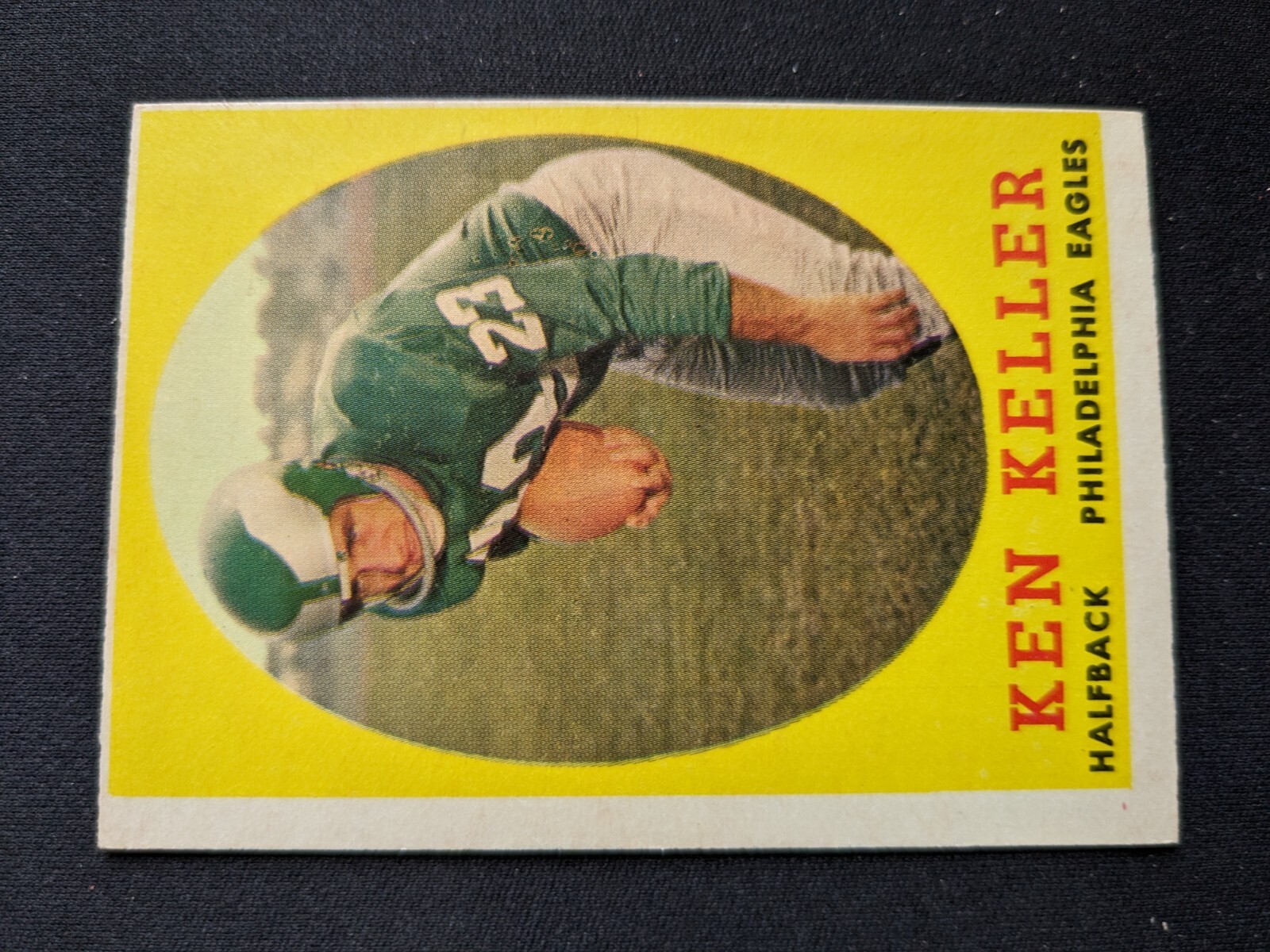 1958 Topps Football Card # 108 Ken Keller - Philadelphia Eagles (VG/EX)