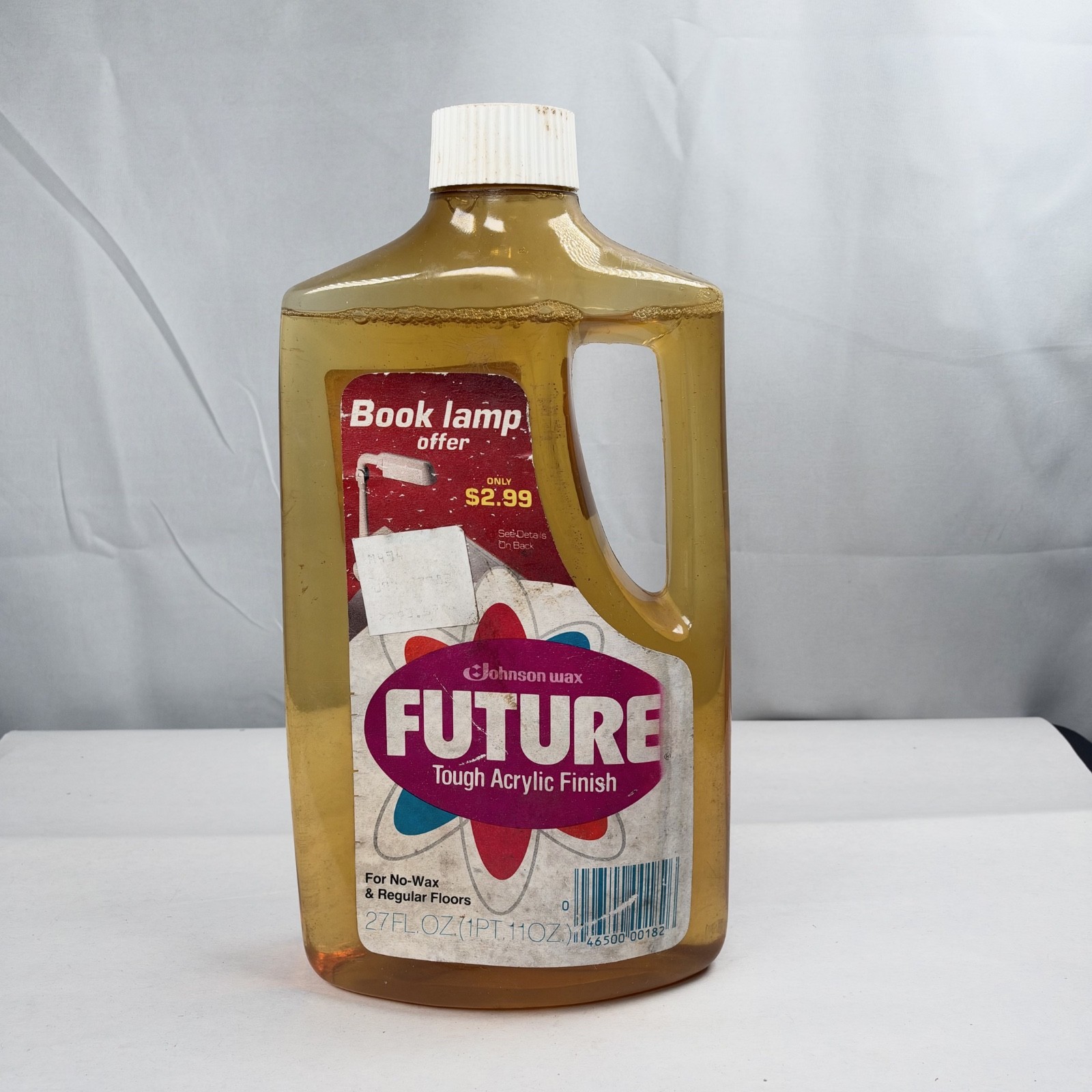Vintage FUTURE Premium Floor Finish Shine 27 oz SC Johnson Wax Bottle Full NEW
