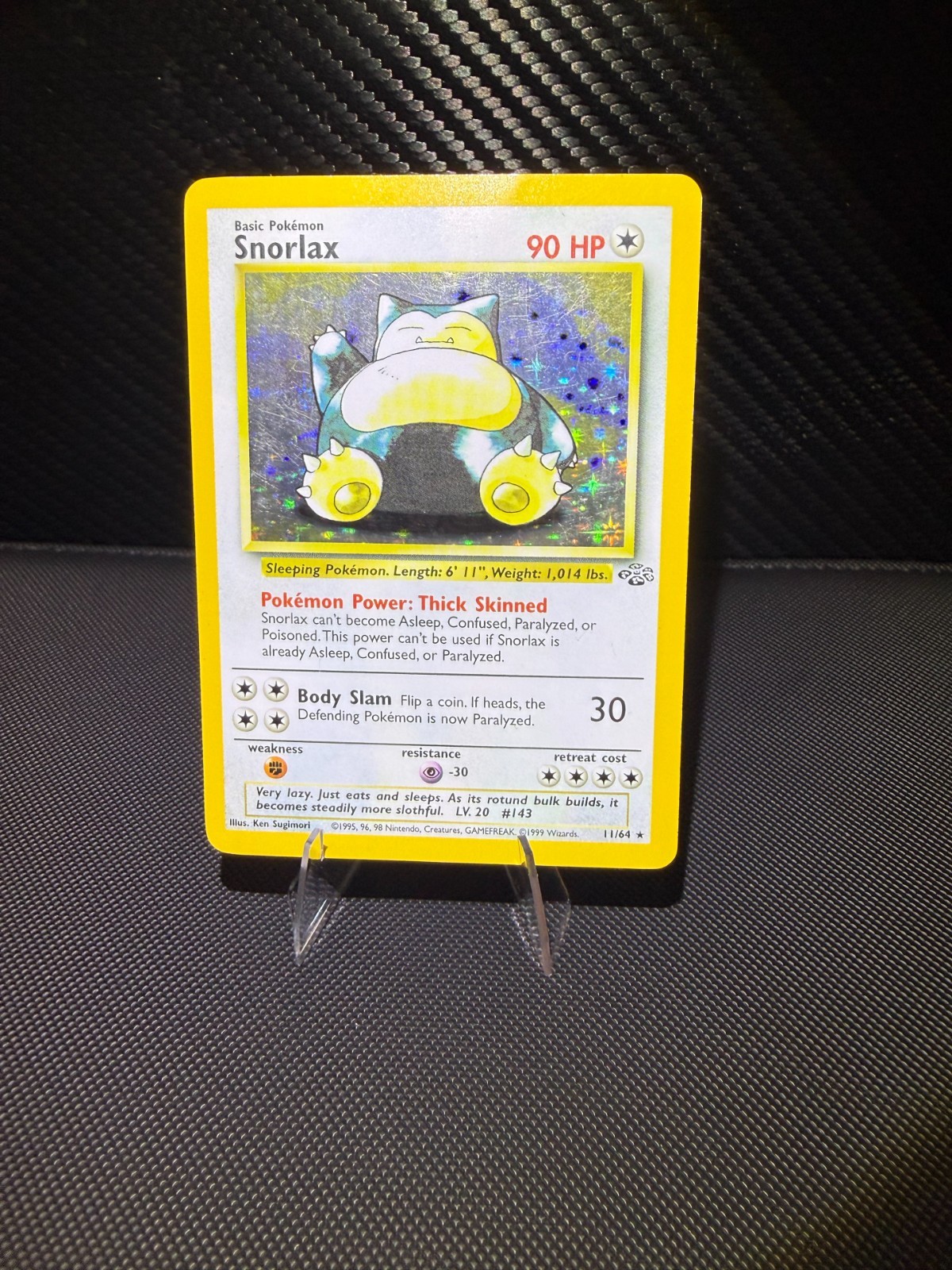 POKEMON SNORLAX 11/64 JUNGLE HOLO RARE LP WOTC