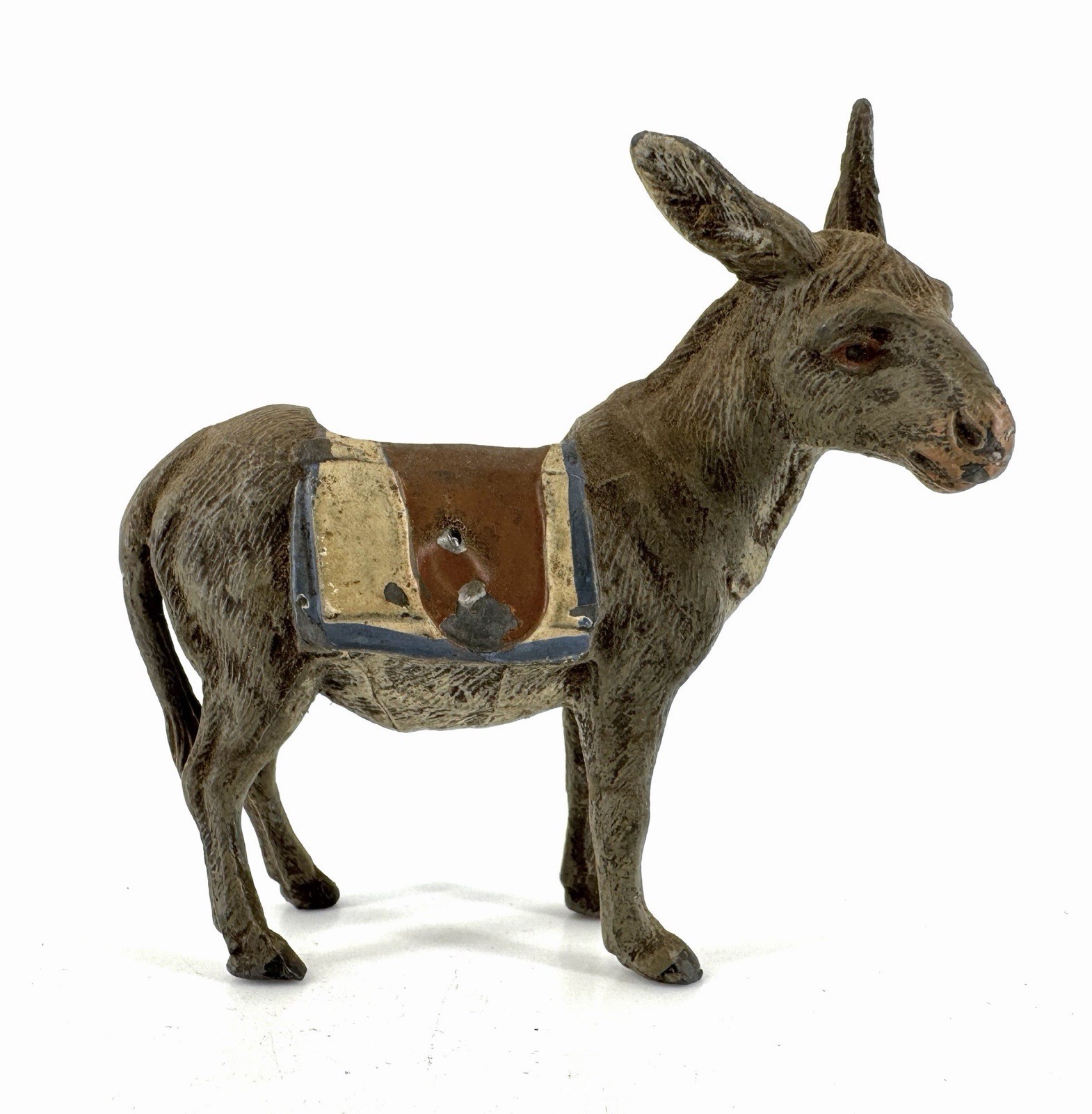 Antique German Cast Metal Donkey / Mule Bank ca1910 Antique German Cast Metal Donkey / Mule Bank ca1910