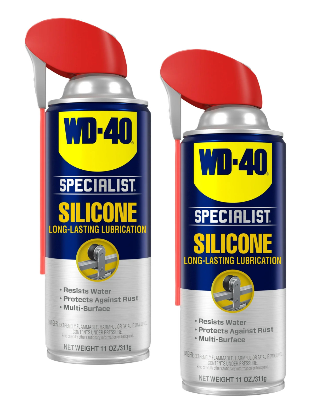 (2 Pack) WD-40 Specialist® Water Resistant Silicone Lubricant, 11 oz (2 Pack) WD-40 Specialist® Water Resistant Silicone Lubricant, 11 oz