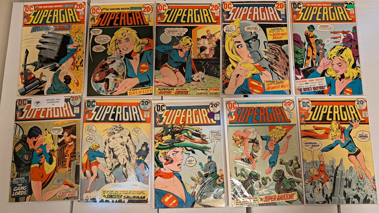 Supergirl Vol 1 1972 1-10 Full Set Series Lot Bronze Age Zatanna Prez Supergirl Vol 1 1972 1-10 Full Set Series Lot Bronze Age Zatanna Prez