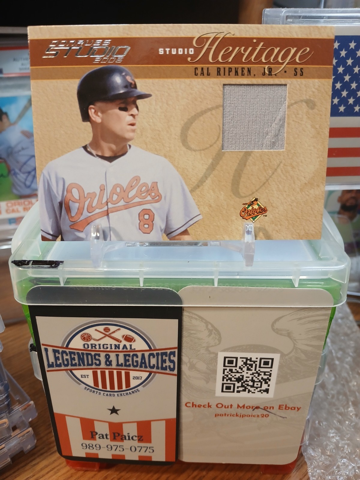 2005 Donruss Studio - Heritage Cal Ripken #SH-11 Jerseys /250 (MEM) 2005 Donruss Studio - Heritage Cal Ripken #SH-11 Jerseys /250 (MEM)