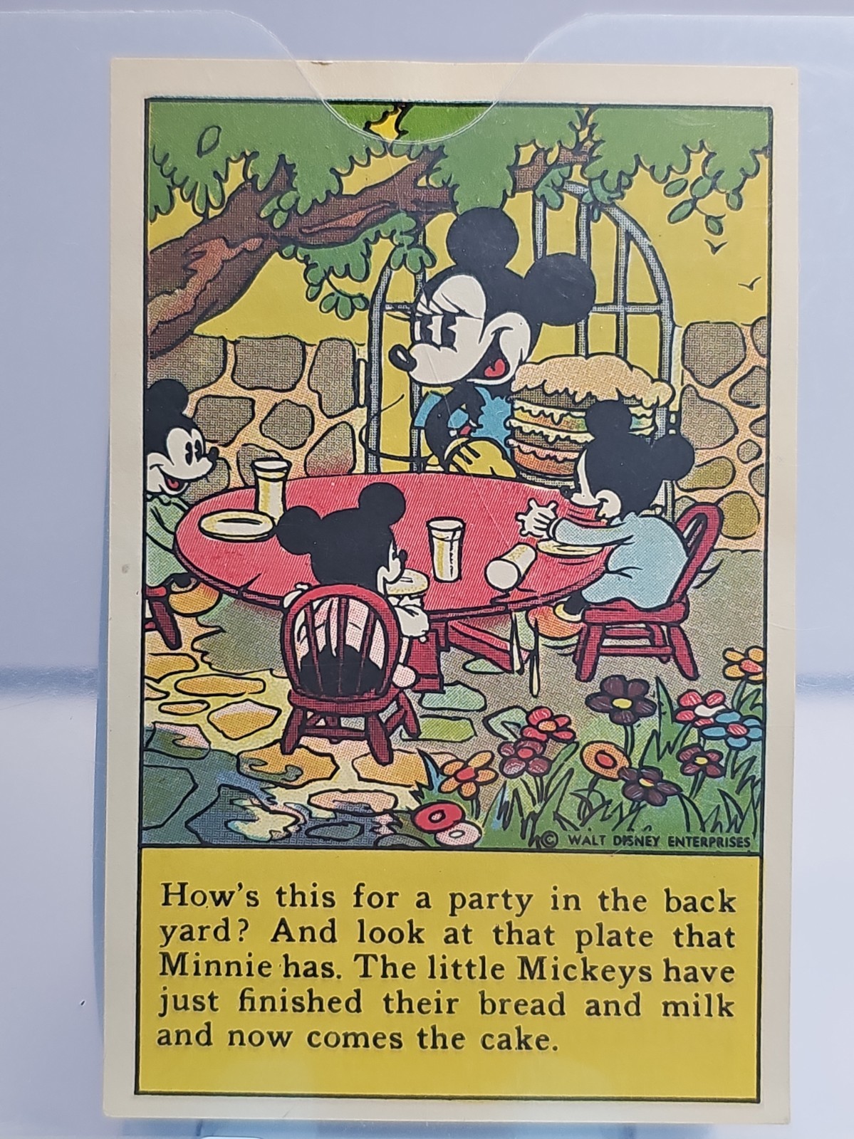 MICKEY MOUSE 1930s D52 BREAD CARD VERY EARLY RARE DISNEY BREAD CARD VERY RARE MICKEY MOUSE 1930s D52 BREAD CARD VERY EARLY RARE DISNEY BREAD CARD VERY RARE