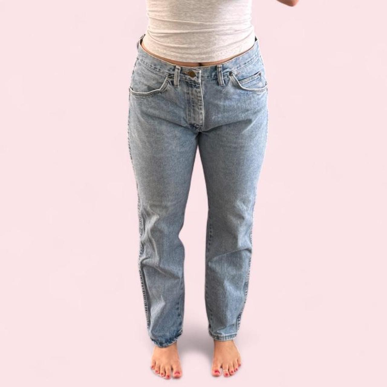 Vintage Wrangler light wash straight leg denim