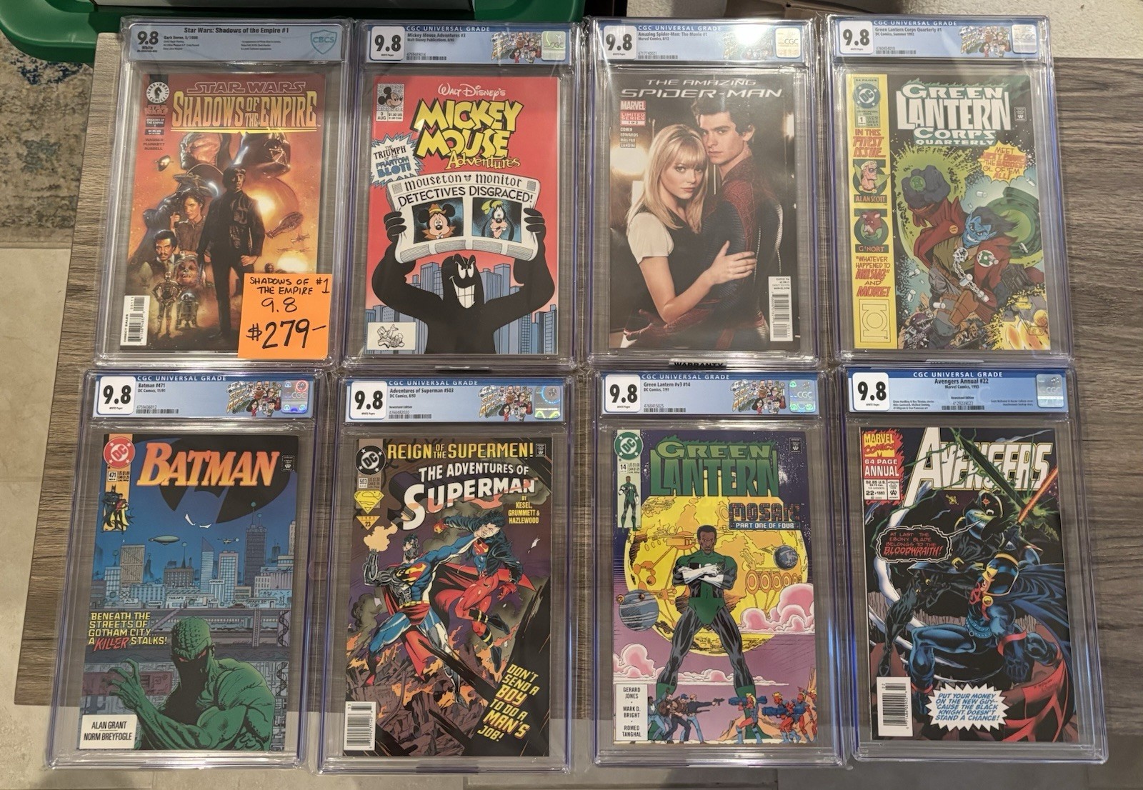 Marvel, DC, ETC CGC 9.8 Slab Lot of 8 Multiple Keys Batman, Spider-man Marvel, DC, ETC CGC 9.8 Slab Lot of 8 Multiple Keys Batman, Spider-man