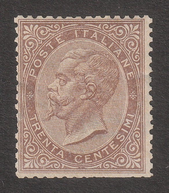 IMTZ ITALY 1863/77 stamp 30 c. MINT IMTZ ITALY 1863/77 stamp 30 c. MINT
