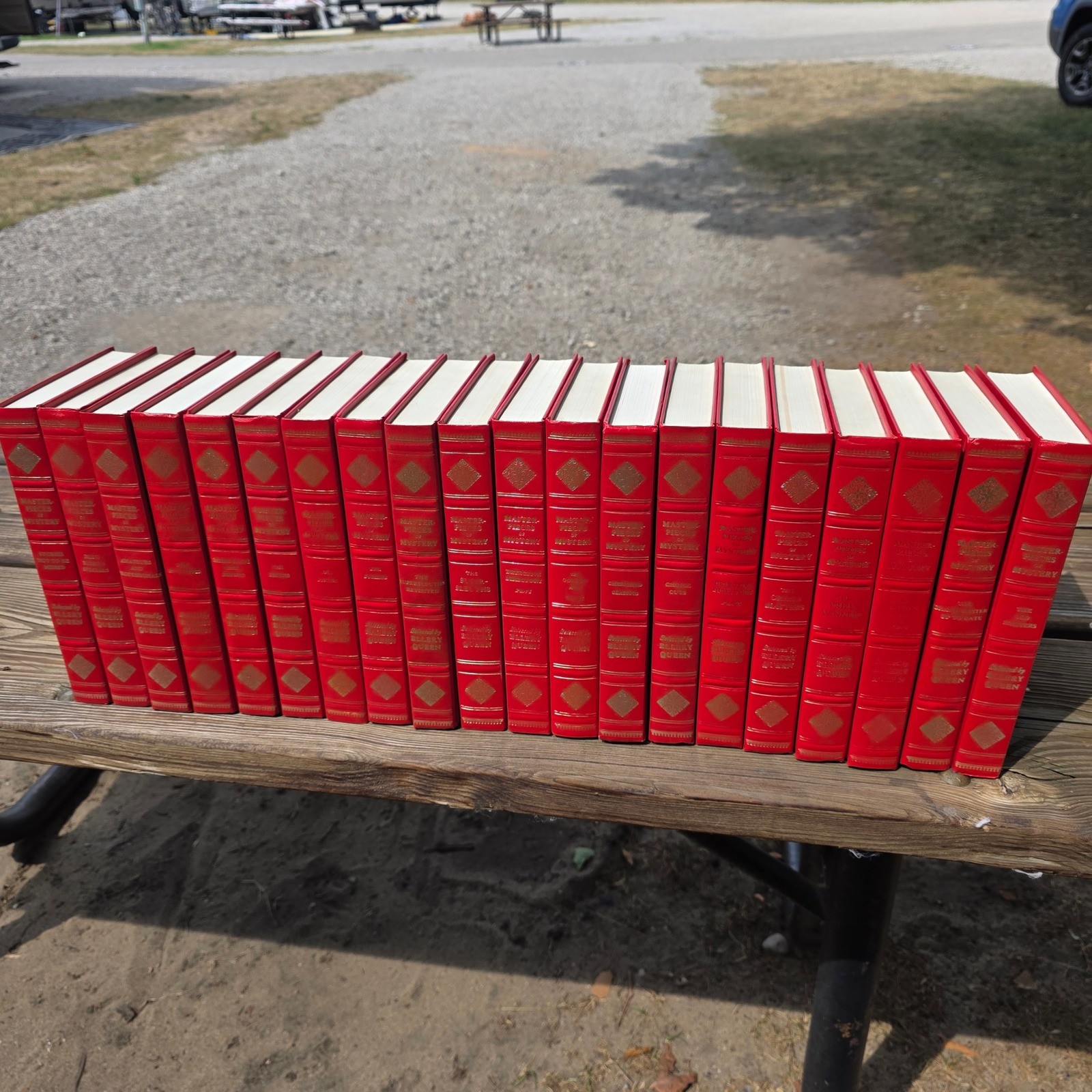 Masters of Mystery Ellery Queen Hardcover Complete Set of 20 Red Gold Gilt Books Masters of Mystery Ellery Queen Hardcover Complete Set of 20 Red Gold Gilt Books